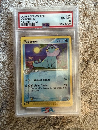 Carta pokemon vaporeon 2003 - vaporeon, 25
