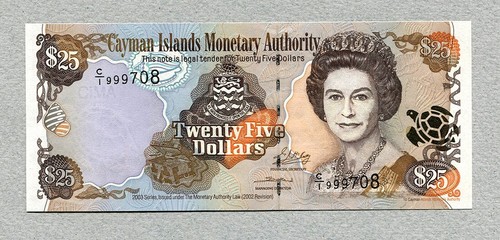 Isole cayman dollari 2003 - cayman, 25