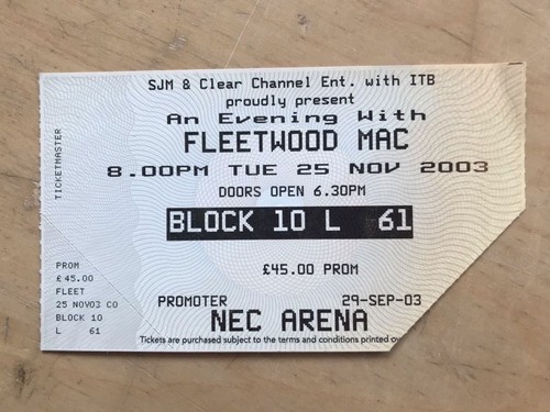 Fleetwood mac birmingham nec - birmingham,