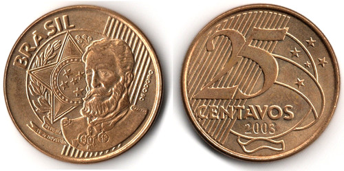 Brasile centavos 2003 - 25,