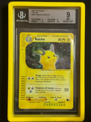 Pokemon raichu h25 holo - raichu,