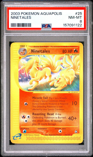 2003 ninetales psa 8 - 2003, #25