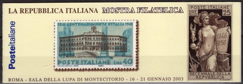Italia 2003 mostra - mostra, filatelica
