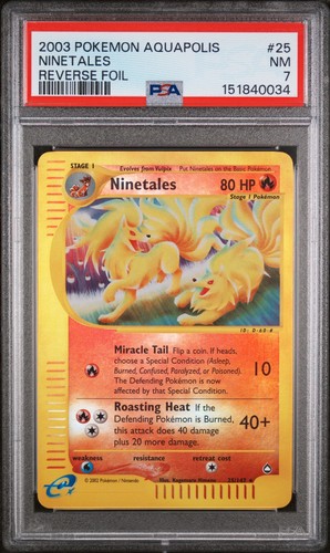 2003 pokemon ninetales - ninetales, reverse