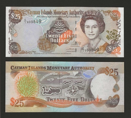 Cayman islands dollari - islands, 25